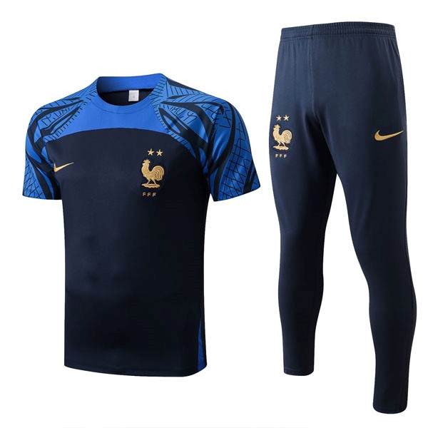 Trikot Frankreich Komplett-Set 2022-2023 Blau 1